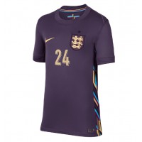 Camiseta Inglaterra Cole Palmer #24 Visitante Equipación para mujer Eurocopa 2024 manga corta